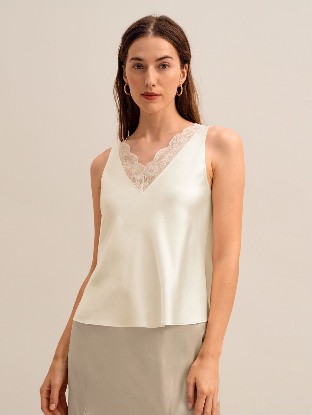 Lilysilk Armeria Lace Tank in Lily White, US 2